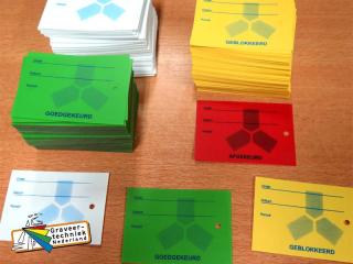 PVC labels met opdruk